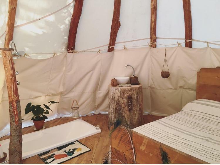 Tipi Lodge Dans La Foret Mimizan-Plage Kültér fotó