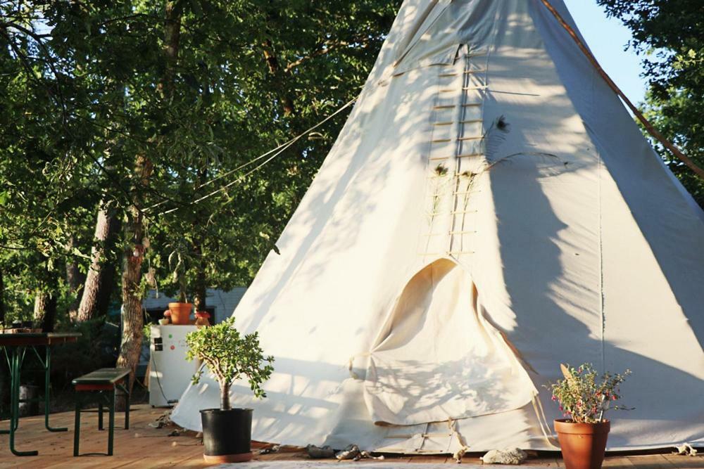 Tipi Lodge Dans La Foret Mimizan-Plage Kültér fotó